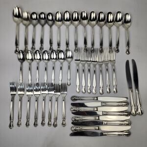 Rogers Bros IS 1952 Daybreak Elegant Lady Reinforced Silver Flatware 47 Various